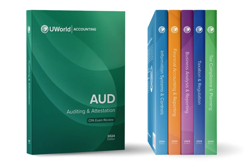 CPA Exam study guides: AUD, FAR, REG, ISC, TCP, BAR
