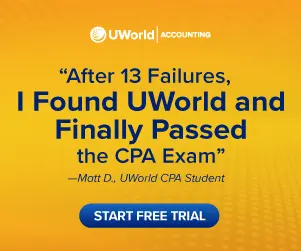 After 13 Failures, I Found UWorld and Finally Passed the CPA Exam” - Matt D., UWorld CPA Student