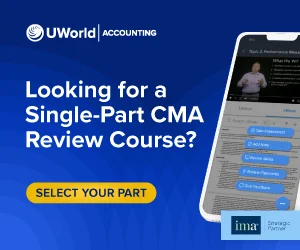 Click here to explore single-part CMA Review Course options.